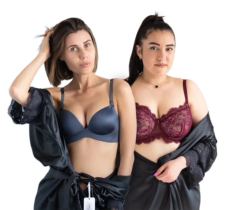 дві жінки в бюстах